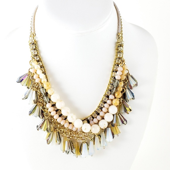 LOFT Jewelry - Ann Taylor Statement Necklace Multi Chain + Beads